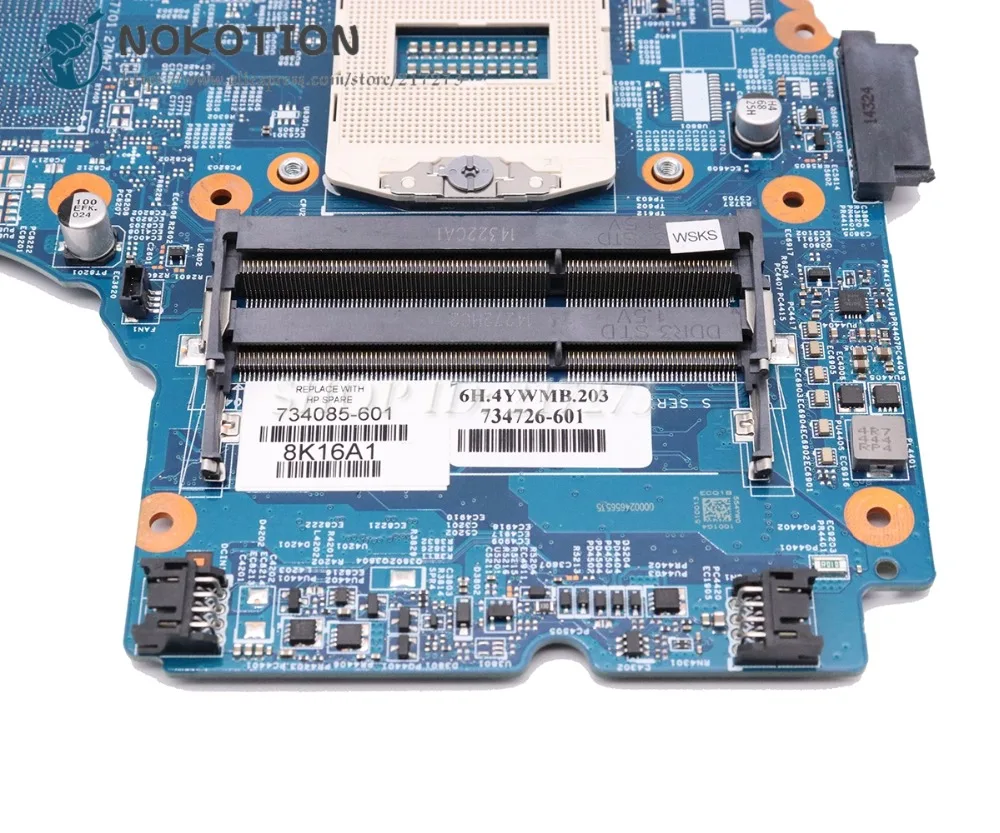 Материнская плата NOKOTION для ноутбука HP Probook 450 G1 материнская HM87 48 4yw05. 011 734085 601 001|laptop
