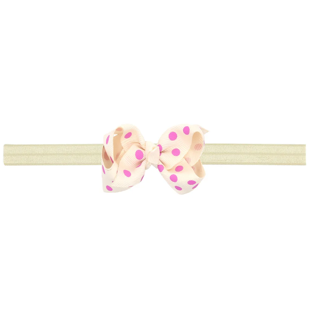 1 Piece MAYA STEPAN Dot Bow Tie Girls Children Hair Head Band Baby Newborn Rope Headband Headwear Headwrap | Детская одежда и