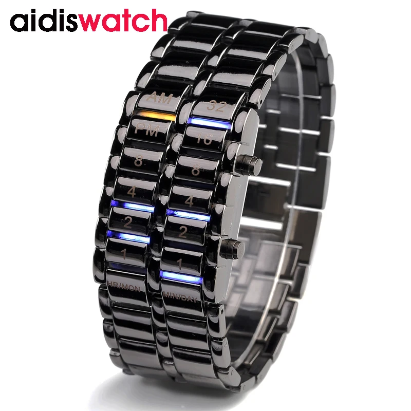Addies Новый светодиодный дисплей светящиеся спортивные часы Deluxe роскошные
