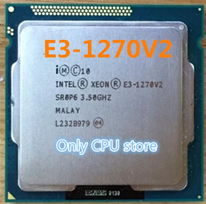 Оригинальный центральный процессор Intel Xeon E3-1270V2 V2 3 50 ггц 8M LGA1155 E3 1270V2 для