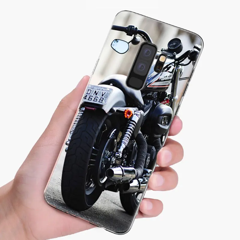 Популярный винтажный мотоциклетный Мягкий силиконовый чехол для Samsung Galaxy S10 S9 S8
