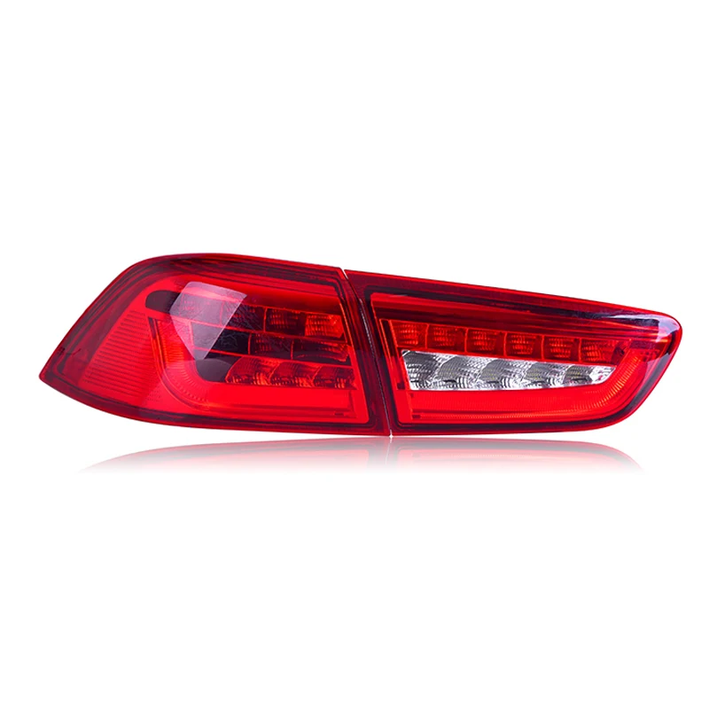 Автомобильный задний фонарь для Mitsubishi Lancer 2009 2015 Светодиодная лента DRL тормоз парк