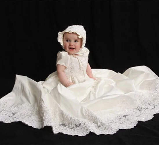 Белое платье для крещения цвета слоновой кости | Мать и ребенок