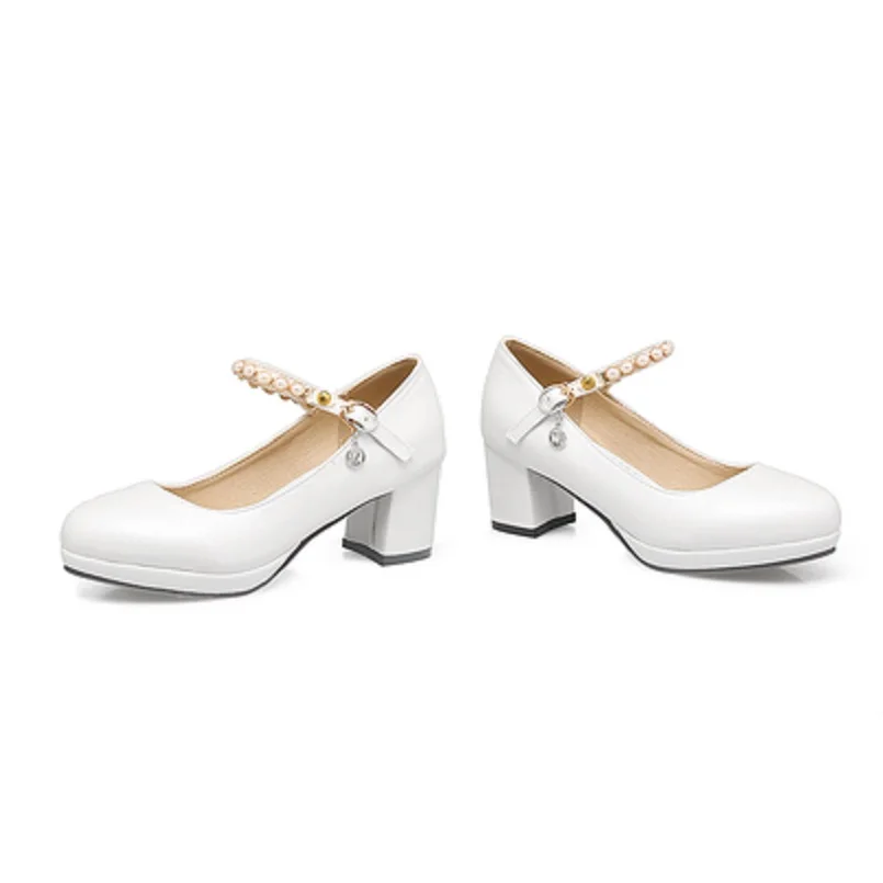 

Cresfimix Lady Casual High Quality Pink Pu Leather High Heel Pumps Women Fashion Sweet Buckle Strap Office High Heel Shoes B5466
