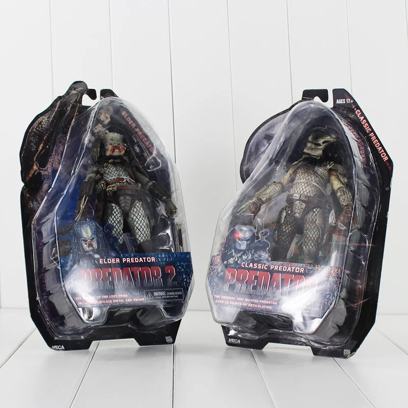 2 шт./лот NECA Predator Классическая фигурка старшего хищника игрушки Alien модель фигурки