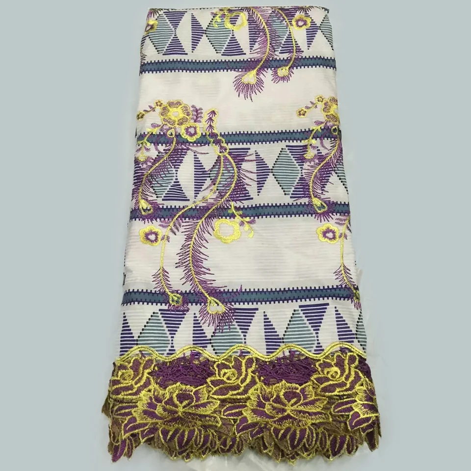 LSLW-33 белый набивной ткани воск смешивания кружева ткань Африканский