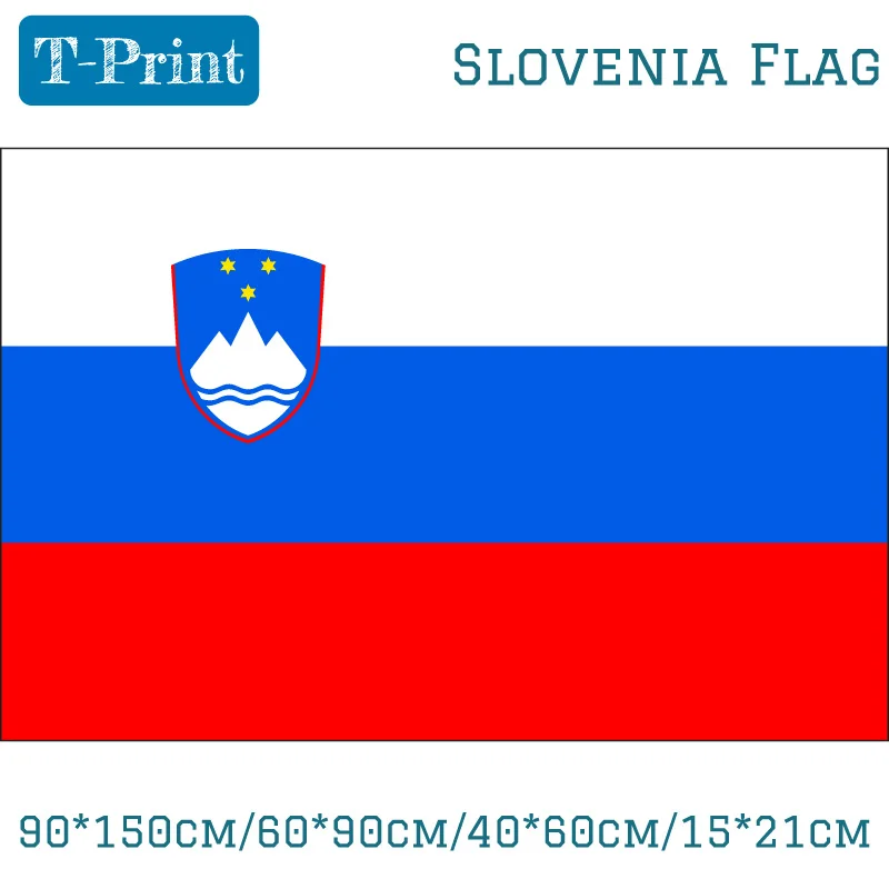 90*150 см/60*90 см/40*60 см/15*21 см висящий Национальный флаг Словения баннер для Кубка