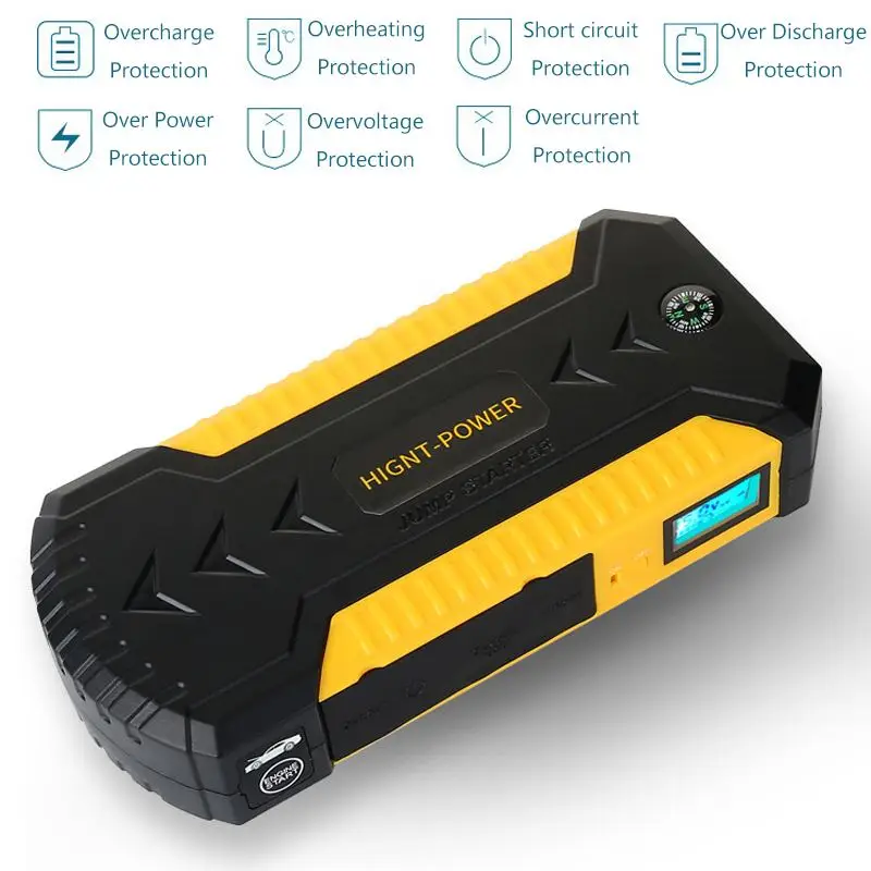 KROAK Multifunction Jump Starter 88000mAh 12V 4USB 600A Portable Car Battery Booster Charger Booster Power Bank Starting Device