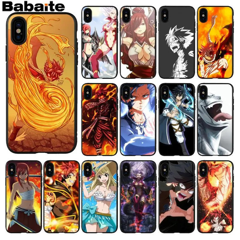 Bbabaite мягкий чехол для телефона из ТПУ с рисунком хвоста Феи iPhone 8 7 6 6S Plus 5 5S SE XR X XS