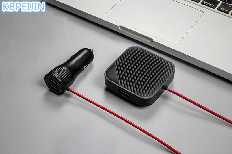 Новинка 4 порта USB Автомобильное зарядное устройство удлинитель кабель для