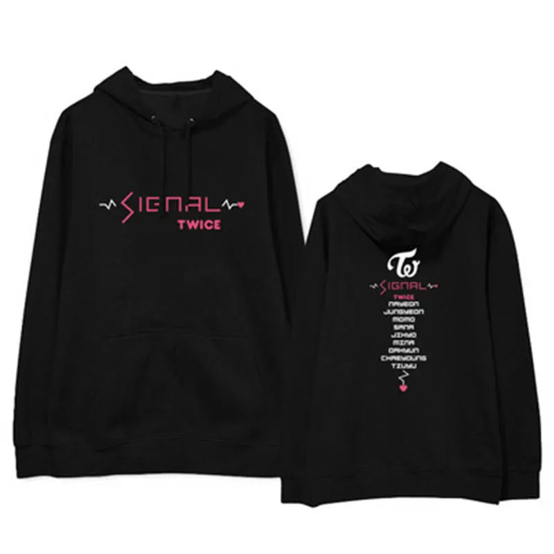 Кофта ALIPOP с капюшоном и надписью double SIGNAL Album повседневные хлопковые толстовки
