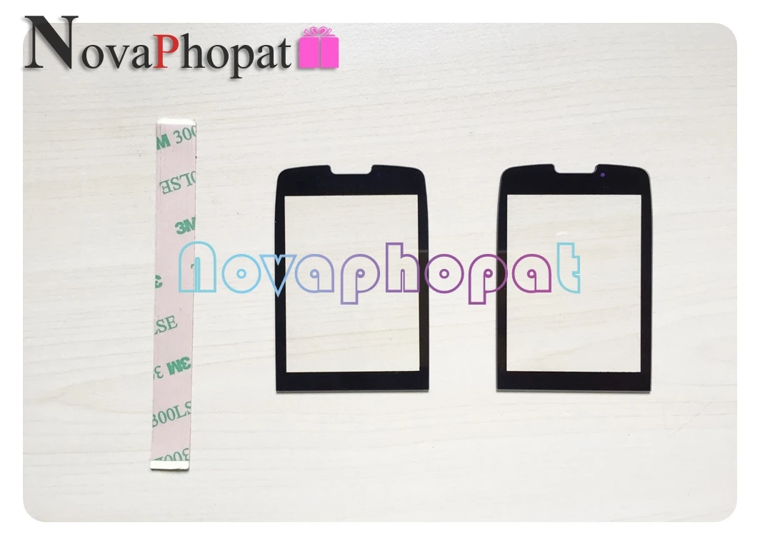 Novaphopat черный Передний стеклянный экран для Philips Xenium X5500/X623/X513/E570/E560 внешняя стеклянная панель объектива+ отслеживание