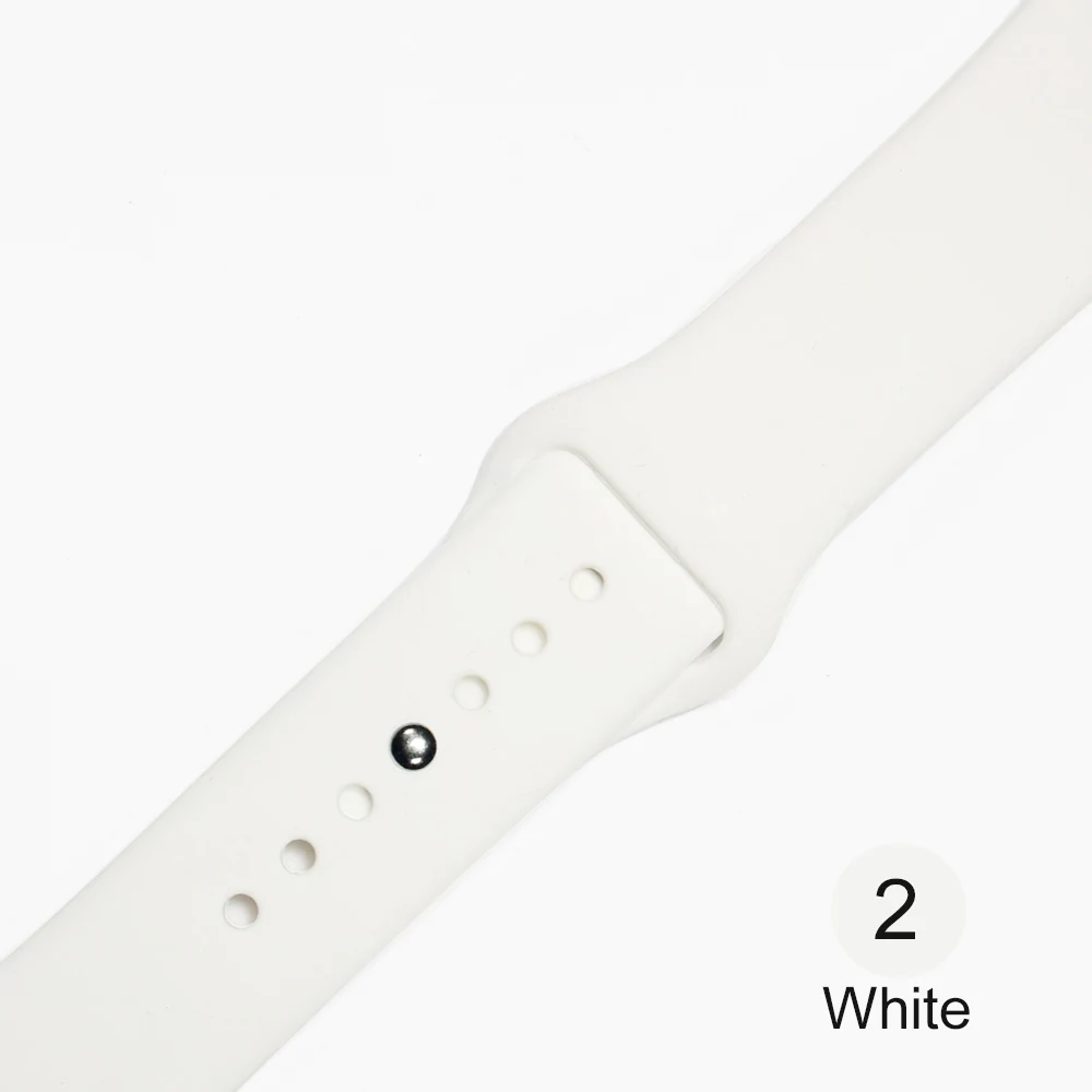 Спортивный силиконовый ремешок для apple watch серии 3/2/1, сменный ремешок для наручных часов, ремешок для наручных часов для apple watch 42mm 38 мм - Цвет ремешка: 2