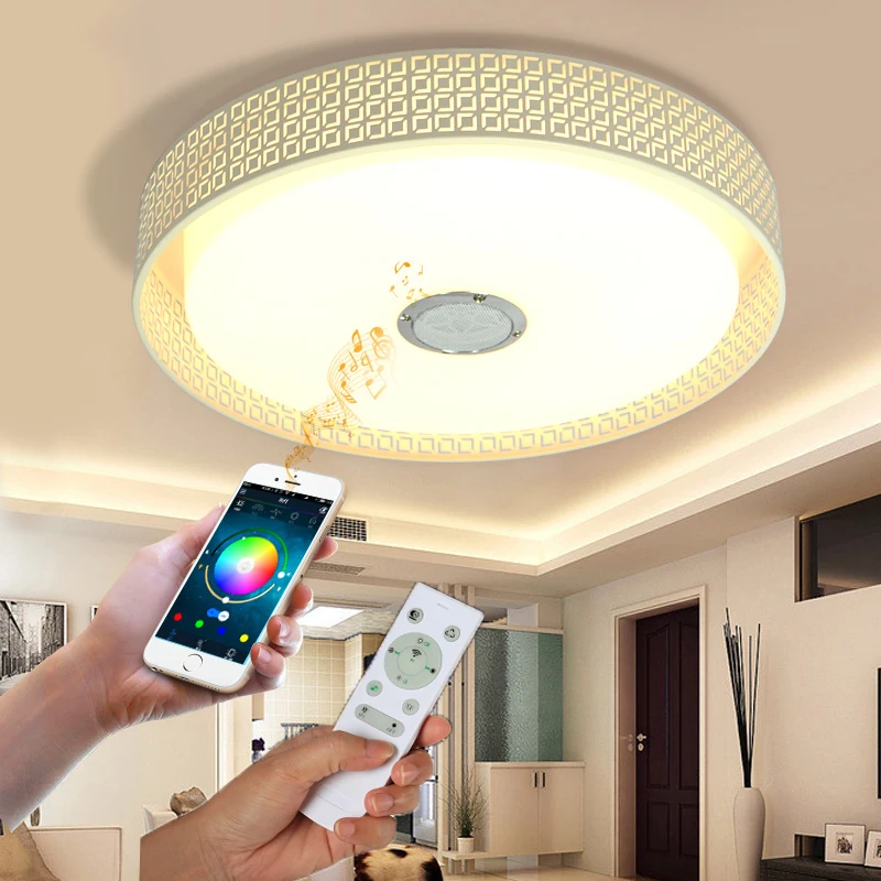 Bluetooth музыкальный потолочный светильник Потолочные светильники Светодиодный