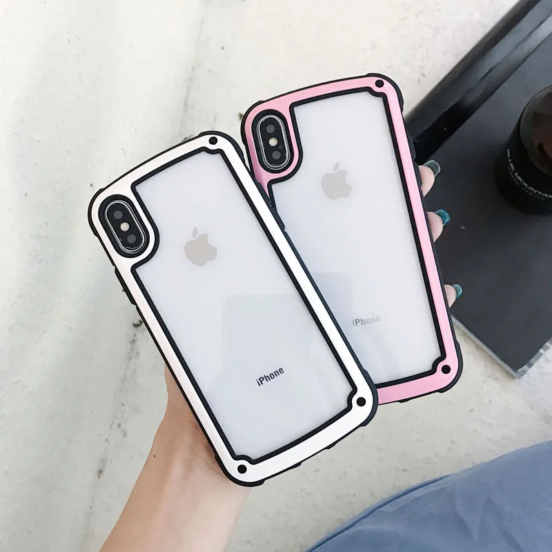 Простой телефон чехол для iPhone 6 6s 7 8 плюс x волна прозрачный Чехол Мягкий ТПУ X XR XS Max