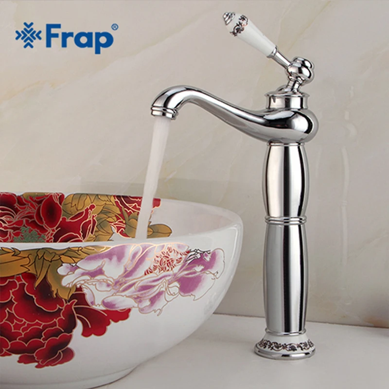 Новый смеситель для раковины Frap латунный Смеситель ванной комнаты серебристый