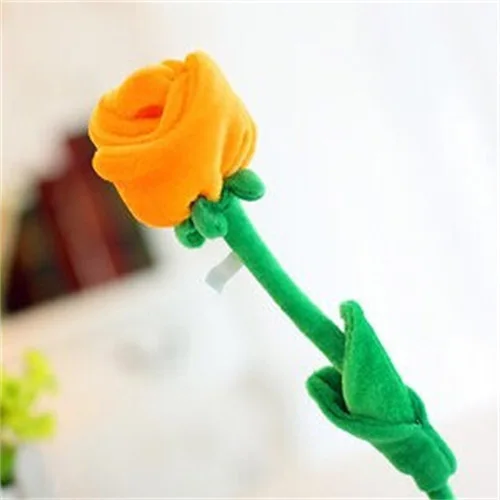 Rose Orange Хлеб плюшевый мультфильм моделирование подсолнух цветок Роза плюшевые игрушки для детей для украшения дома PP Хлопок растение плюшевая игрушка - Цвет: Rose Orange