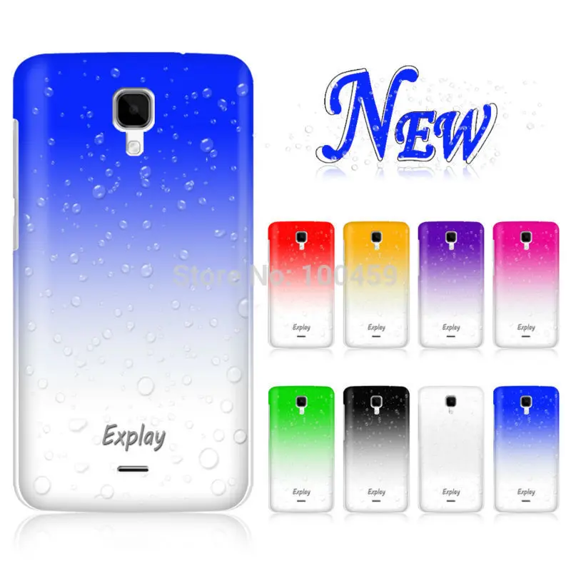 3D Raindrop Design Transparenet Plastic Skin Cover For Explay Vega Phone Case |
