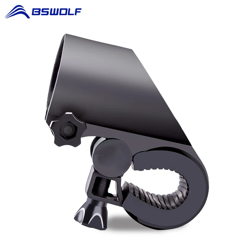 BSWolf Bike Light Flashlight Holder Bicycle Lamp Stand Clip Rubber Mount Bracket Accessories |