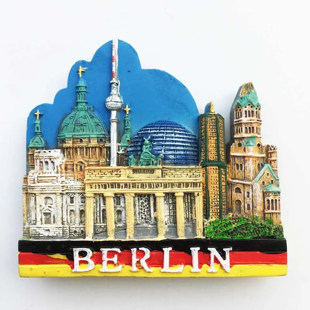 Новое поступление Германия Берлин 3D магниты на холодильник BABELEMI туристические