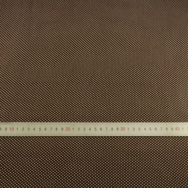 Мини точки конструкции темно-коричневый хлопок Ткань Текстиль для дома