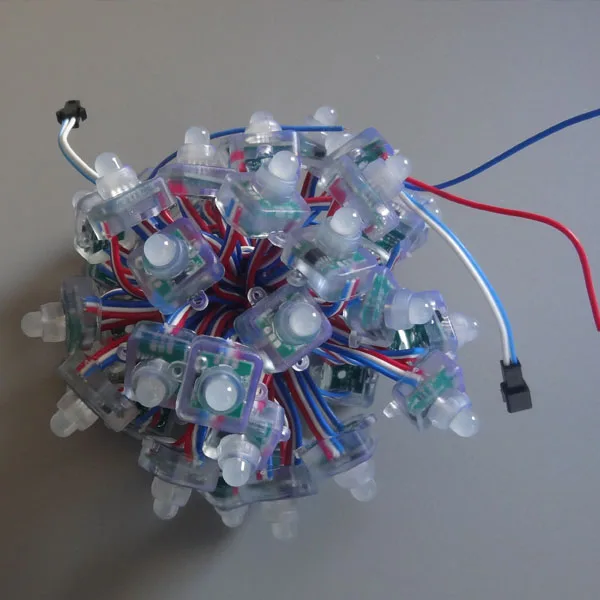 100 шт./лот квадратный светодиодный модуль SM16703 DC12V адресуемый Цифровой RGB