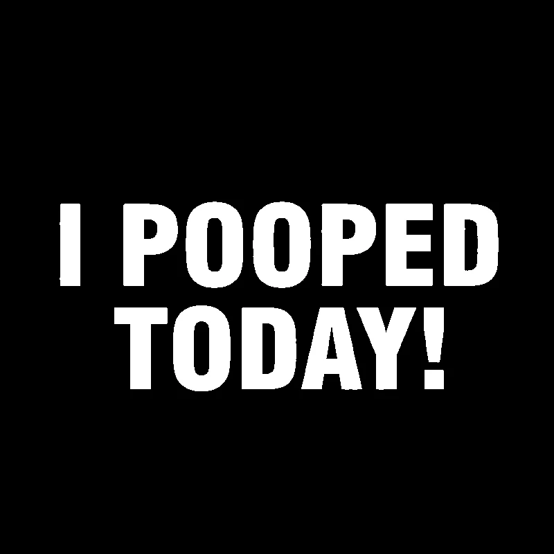 QYPF 15 8 см * 6 7 интересная виниловая наклейка на окно автомобиля I Pooped Today черная