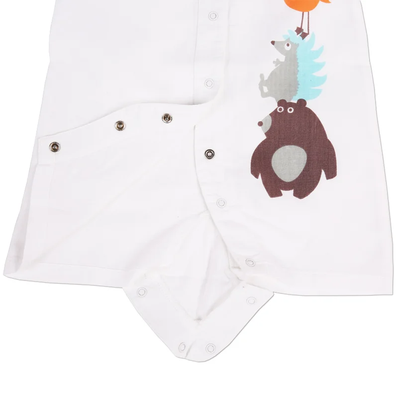 i-baby Baby Romper Newborn Infant Clothes Boy Girl Rompers 100% Cotton Gauze Muslin Short Sleeve Jumpsuits Clothing | Мать и ребенок