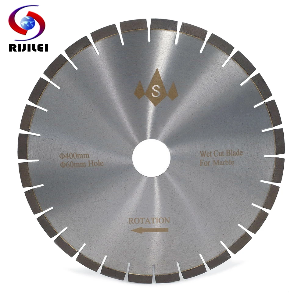 RIJILEI 400MM Silent Marble Diamond Cutting Saw Blades cutter blade for marble stone Sharp cutting circular Cutting Tools