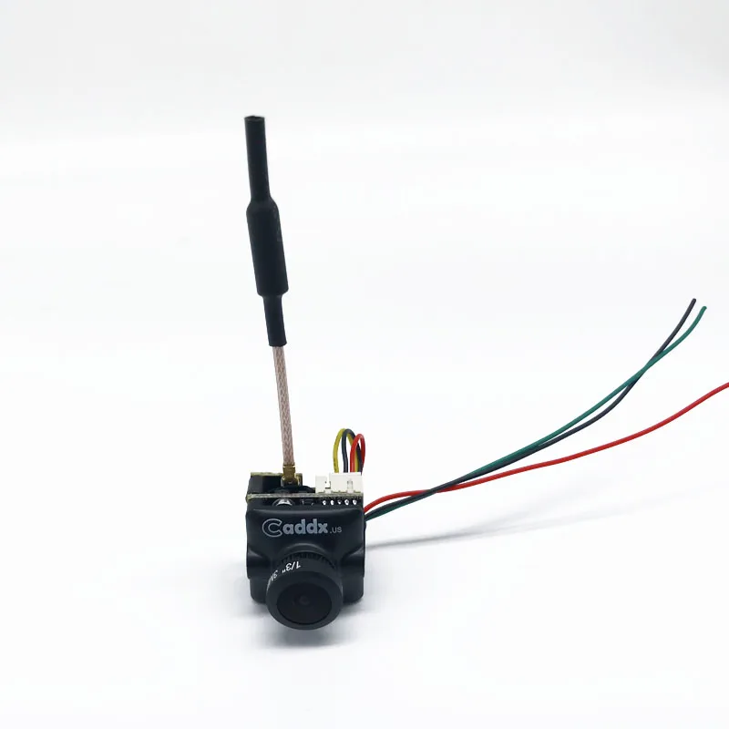 5,8 Г 48CH передатчик FPV 25/100/200 мВт Поддержка smartaudio 5-24 В постоянного тока, с Caddx Turbo Micro F2 CMOS 2,1 мм 1200TVL с видом от первого лица - Цвет: Black 16 ratio 9 F2
