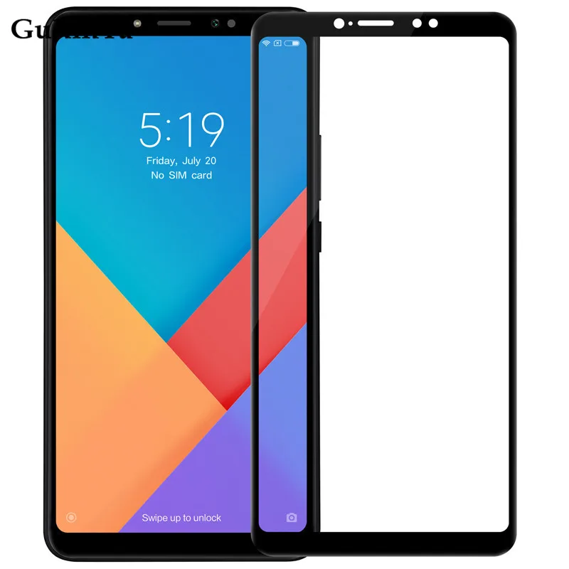 Защитное стекло для экрана Xiaomi Mi Max 3 Полное клеевое закаленное покрытие Стекло