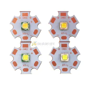 Светодиодный излучатель Cree XLamp XML XM-L или XML2, светодиодный светодиод высокой мощности T6 10 Вт на медном основании 20 мм, холодный белый, теплый белый, нейтральный белый