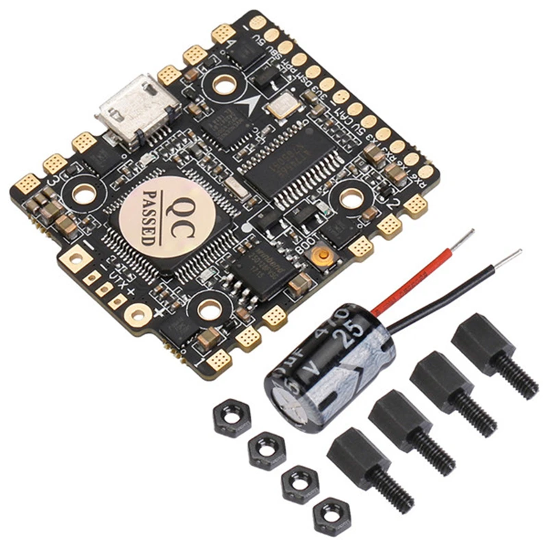 HGLRC F4 Zeus Flytower STM32 F405 Контроллер полета AIO OSD BEC PDB черные коробки 15A BLheli_S 4 в 1 ESC для