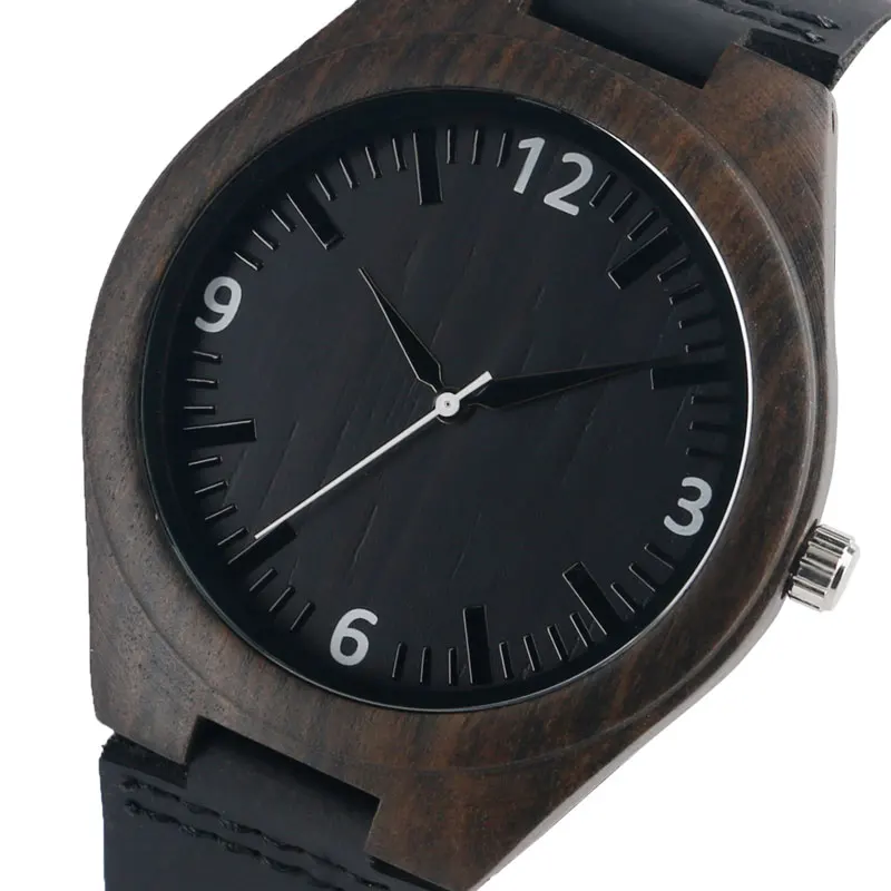 

Men Women Nature Wood Wrist Watch Quartz Genuine Leather Band Analog Trendy Bamboo Watches Relogio Masculino Reloj de madera