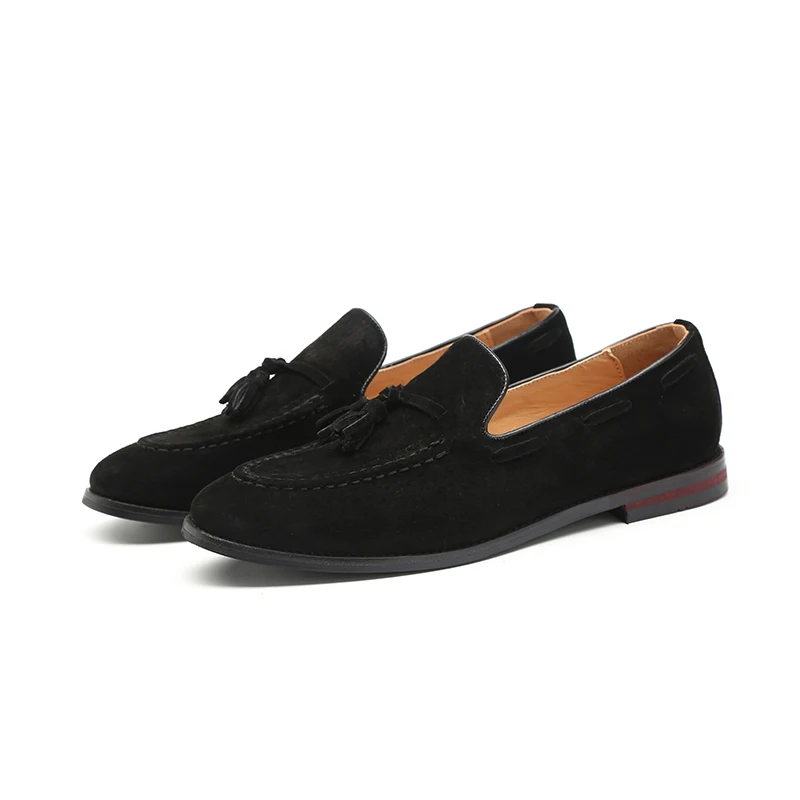 high quality shoes men Loafers factory outlet elgant Matte leather shoe casual brand trend wedding black | Обувь