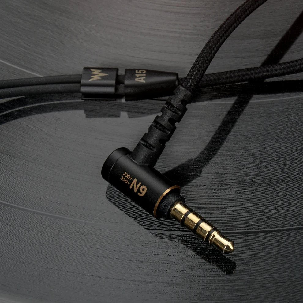 Whizzer MMCX кабель обновления 6N OCC один кристалл медь, предназначенный для A15 Fiio sony с микрофоном Регулятор громкости применяется