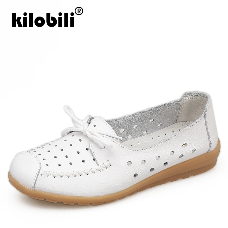 Kilobili/2019 г. весенняя женская обувь на плоской подошве из натуральной кожи женские
