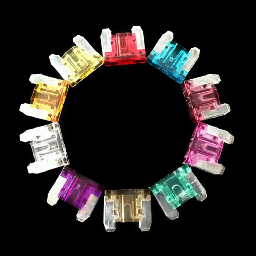 EE support Lot100 Ассорти автомобильных мини предохранителей низкого профиля 5 7 10 15 20 25 30