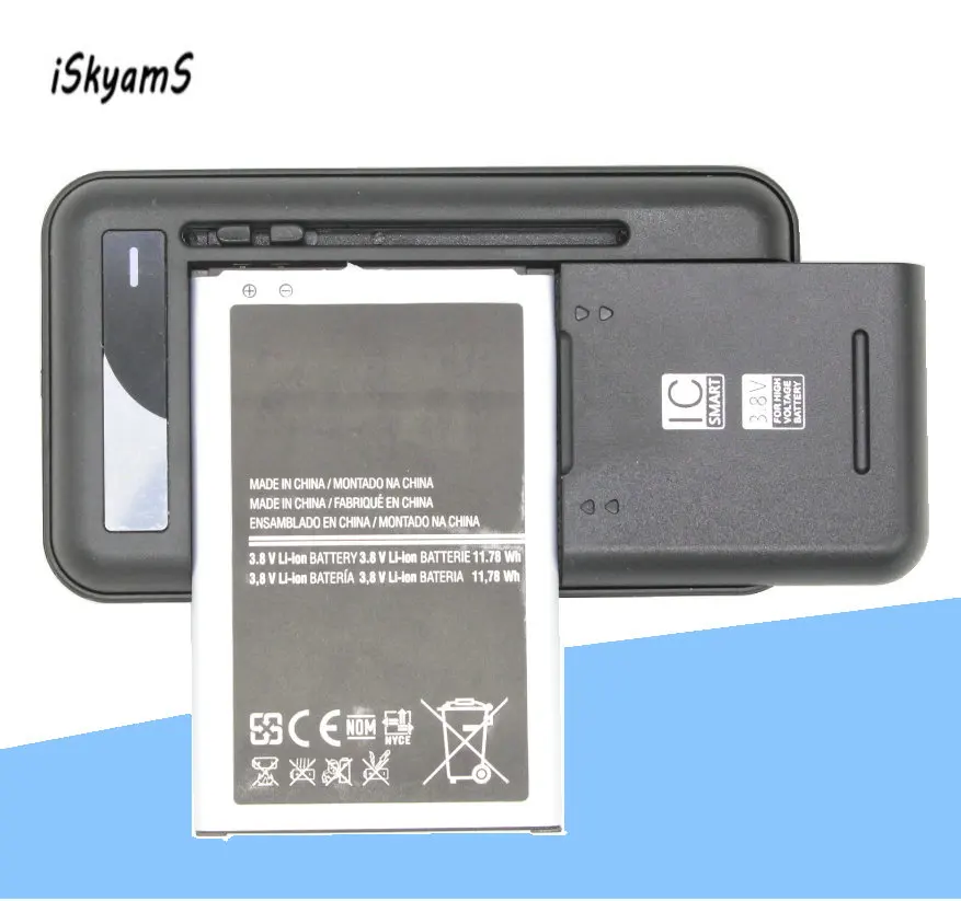 ISkyamS 1x3100 мАч EB-BN750BBE сменный аккумулятор + универсальное зарядное устройство для