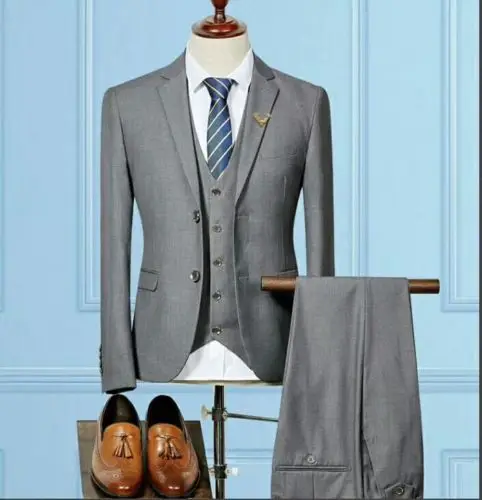 

Best New 3PCS Wedding Party Groomsman Formal Suits Tuxedo Taliored Man Suits