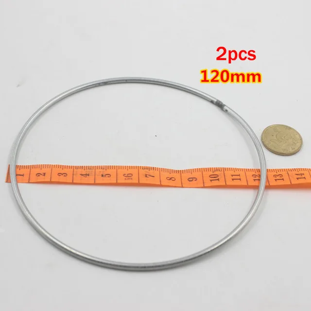 120mm 2pcs 1 упак./лот большой Ловец снов круг кольцо ремесло 35-160 мм металлические кольца для мечта Ловушки для обручи висит DIY Инструменты для наращивания волос аксессуары - Цвет: 120mm 2pcs