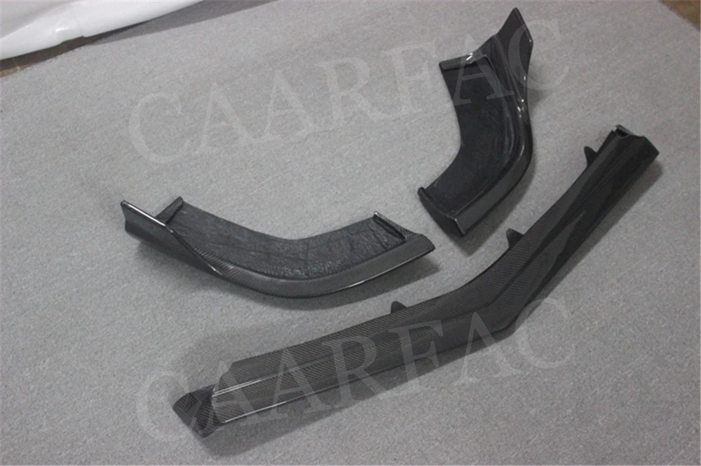 Передняя губа спойлер для Benz класс CLS W218 CLS350 320 CLS63 2012 2013 углеродного волокна головы бампера подбородка лопата для снега протектор 3 шт./компл