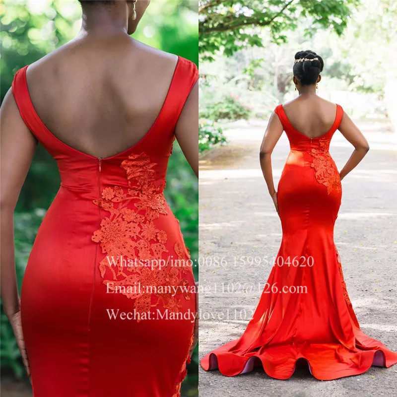 Вечерние платья в африканском стиле с v образным вырезом роскошное Красное