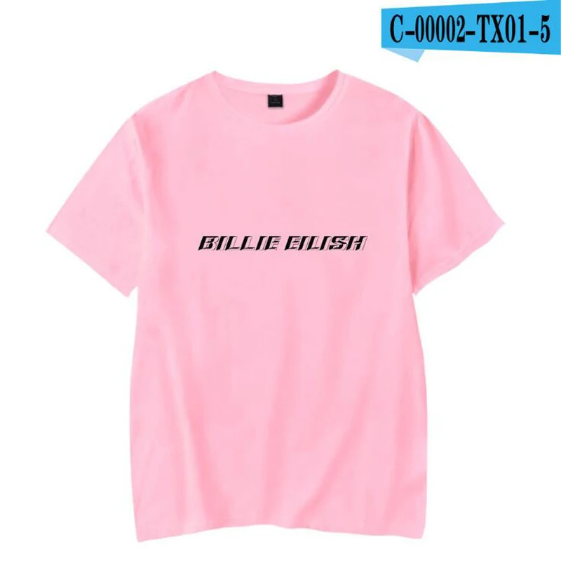09 Billie eilish мужские Футболки Уличная футболка в стиле хип-хоп Homme летние мужские футболки с коротким рукавом мужские футболки camisetas hombre - Цвет: 09