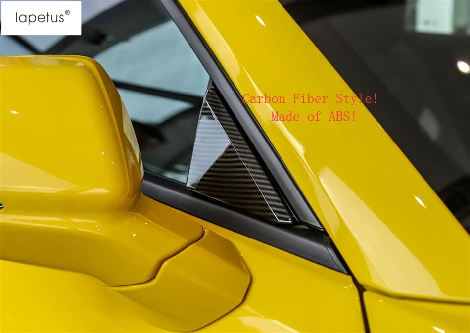 Lapetus аксессуары для Chevrolet Camaro столб A окно передняя дверь треугольная оправа формовочная крышка комплект отделка 2 шт