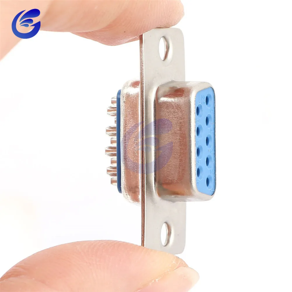10 шт. RS232 DB9 Серийный VGA 9 Pin Женский 2 ряда припоя Тип штекер D-SUB штекер разъем
