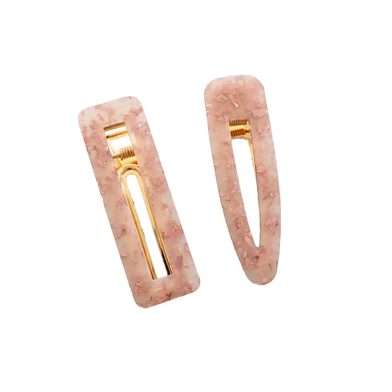 Корейские аксессуары для волос женщин и девочек полые геометрические Акриловые