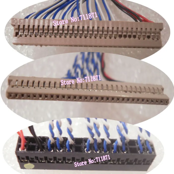 LVDS 2ch 8bit DF14 LCD Screen Cable S8 30P Line of 24P to 24Pin кабель для ЖК панели screen line Wire | Электроника