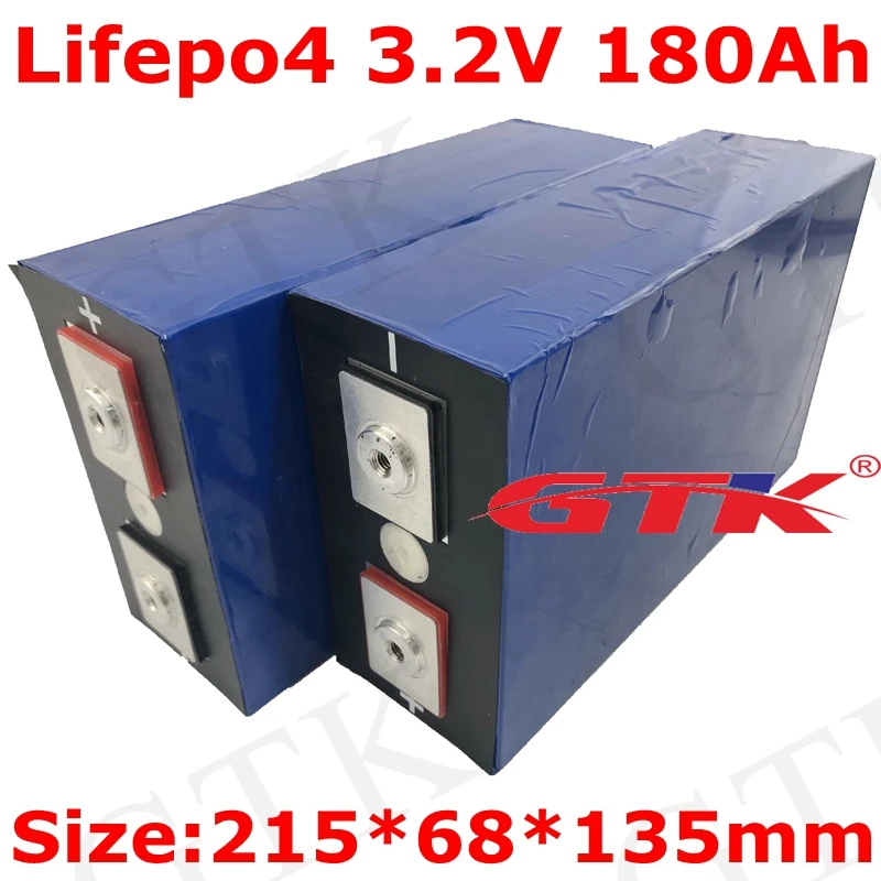 ГТК 8 шт./лот 3 2 V 180Ah LiFePO4 батарея большой литиевая для электрического