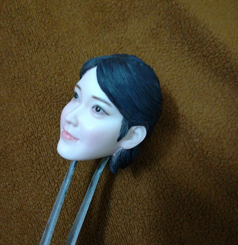 

1/6 Stewardess Air Hostess Flight Attendant Head Sculpt for 12'' Action Figures Bodies